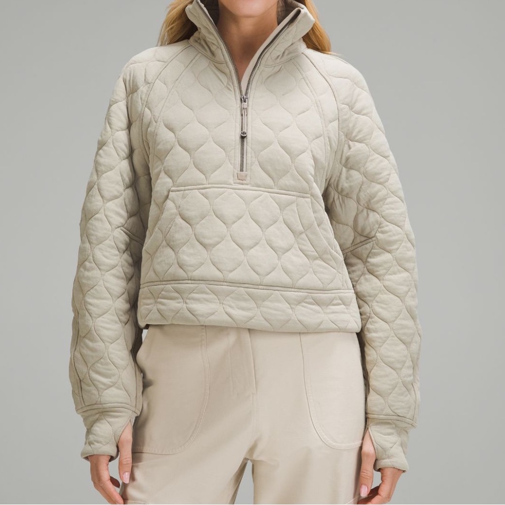 Lululemon Scuba Oversized Quilted Half Zip